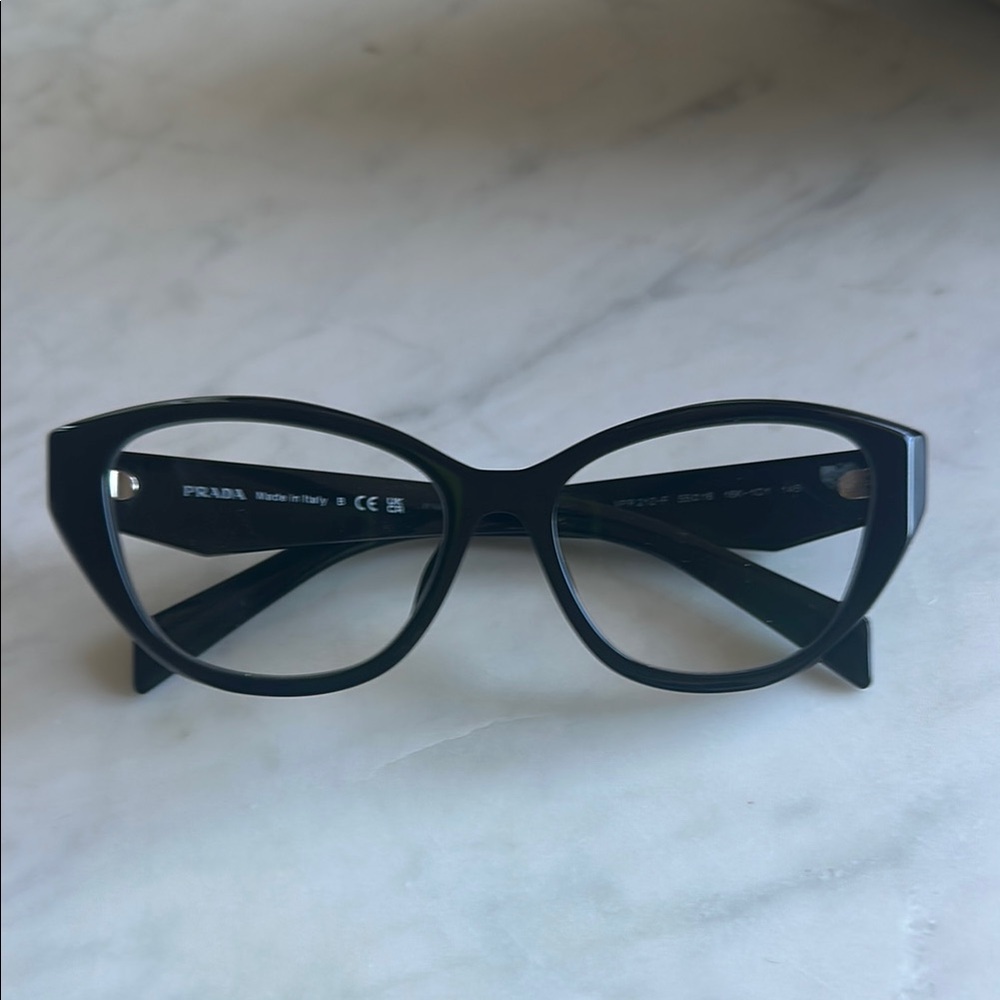 Prada Black Cat-Eye Eyeglasses